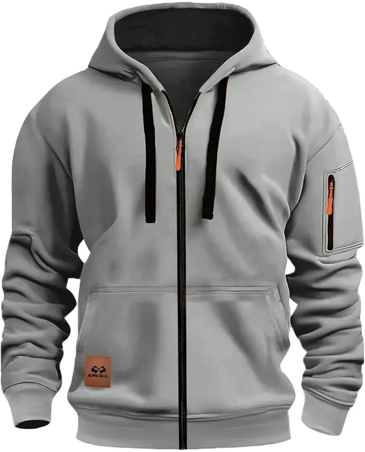 

Мужская тактическая толстовка с капюшоном Casual Full Zip и карманами