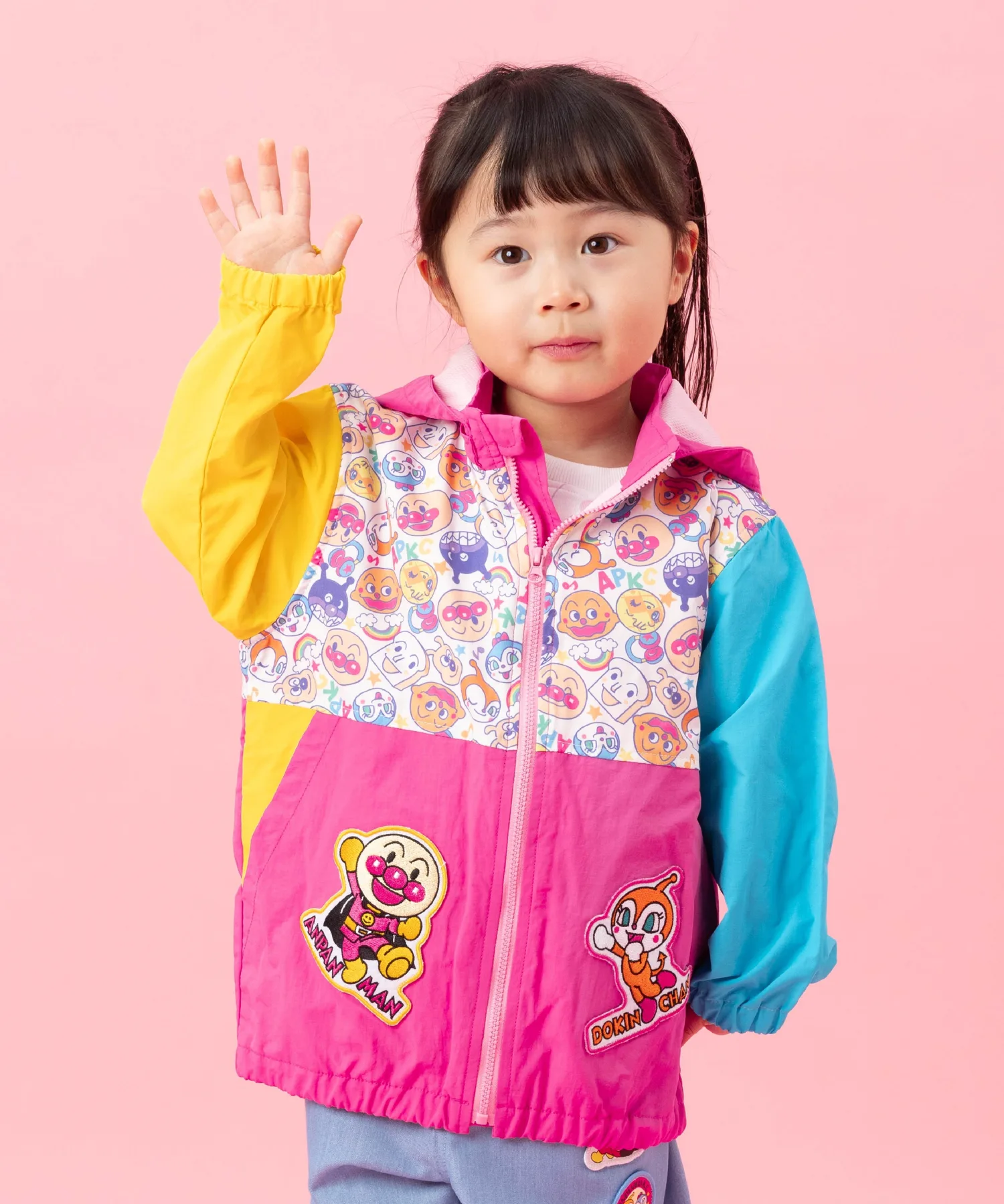 Детская коллекция ANPANMAN/куртка с красочным принтом по всей поверхности Anpanman Kids Collection, цвет Pink — фото 2