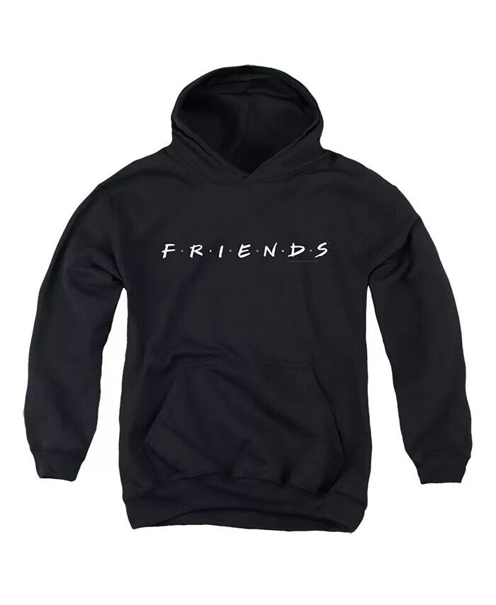 

Толстовка с капюшоном и логотипом для молодежи Friends, черный