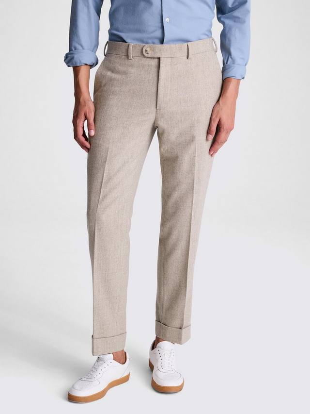 

Прямые брюки из шерстяного фланели Moss, Oatmeal