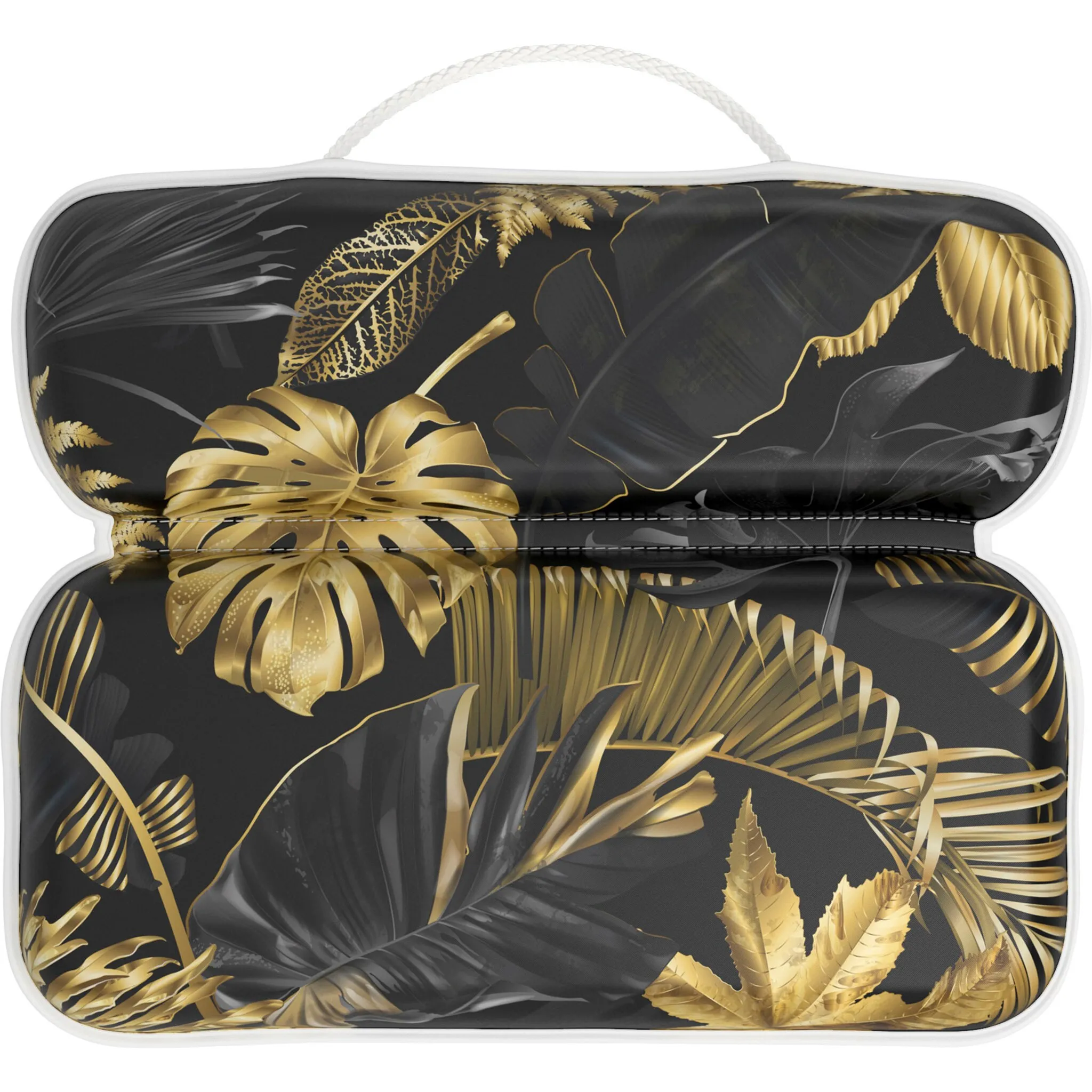 

Подушка для шеи Sanilo "Bathtub Pillow Golden Leaves", удобная, нескользящая, ярких цветов, с 7 сильными присосками, золотой