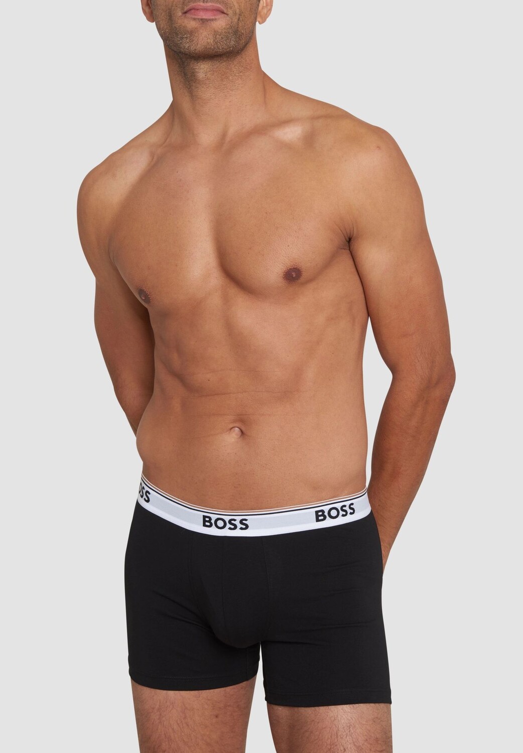 Брюки, однотонные, мужские, 3 шт, пояс с логотипом BOSS, цвет 994 Open Miscella — фото 4