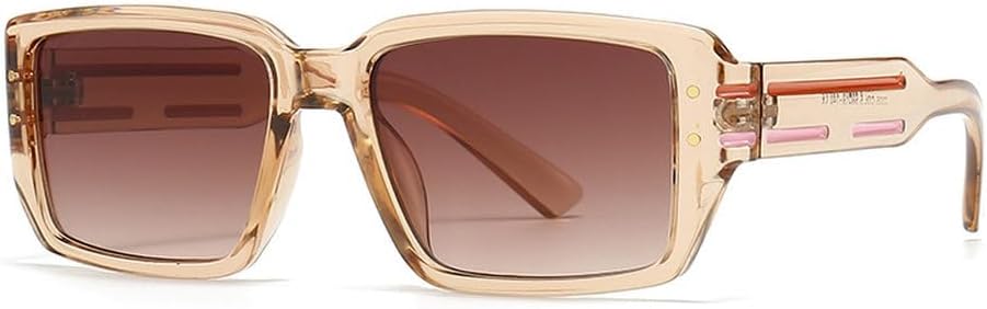 

Классические роскошные солнцезащитные очки для женщин и мужчин, модные солнцезащитные очки в винтажном стиле панк, женские очки с заклепками и защитой от УФ-излучения HVTVTLA, Tea Tea