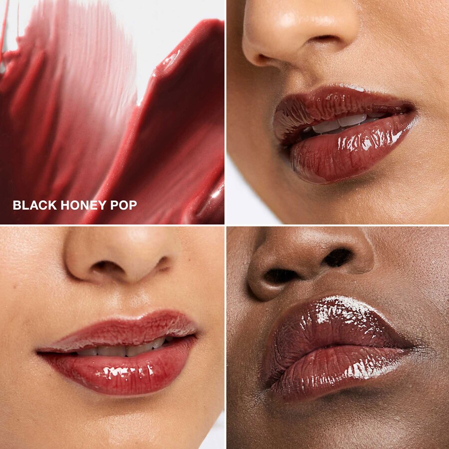 Кремовый блеск для губ Pop Plush CLINIQUE, 0.11 oz /3.4 mL, Black Honey Pop — фото 4