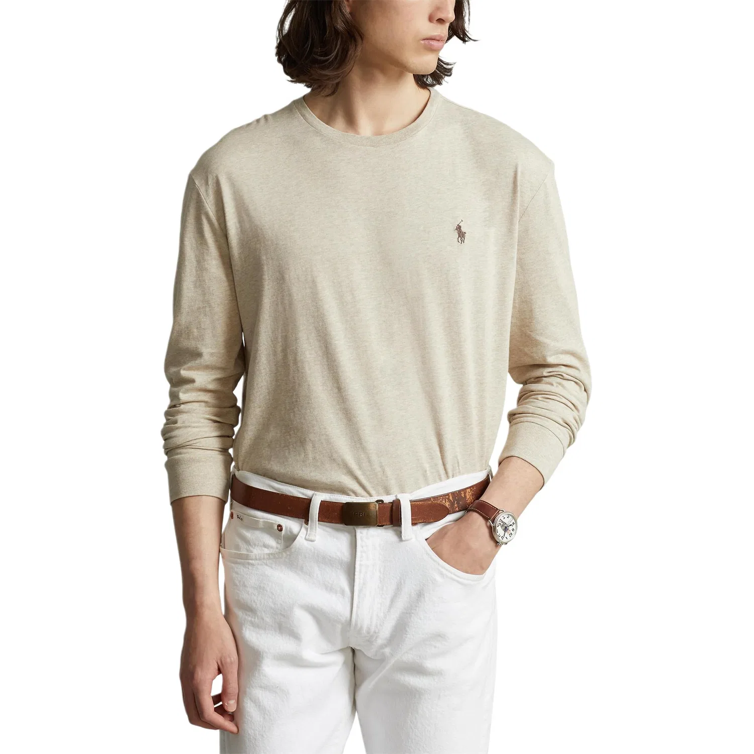 Футболка Polo Ralph Lauren Adventure Crew Neck Sand Dune Heather