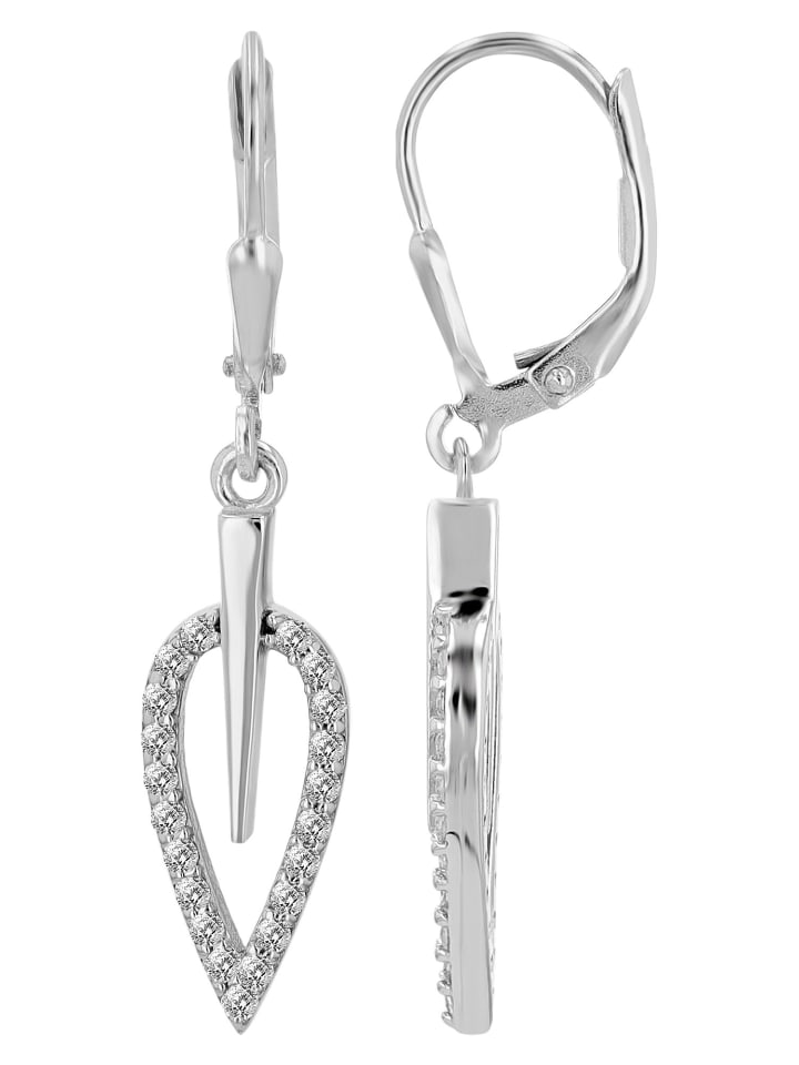 

Adeliás Женские серьги - серьги из серебра 925 пробы с цирконами в серебряной оправе