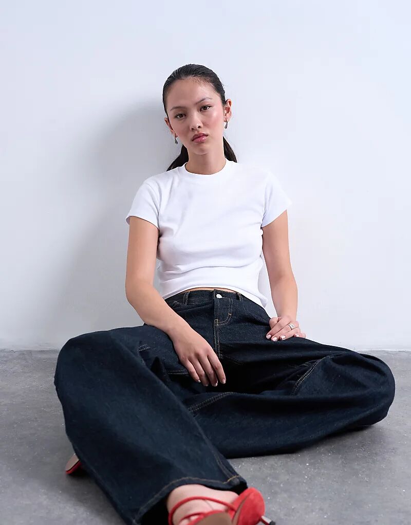 

Повседневная футболка Topshop белого цвета