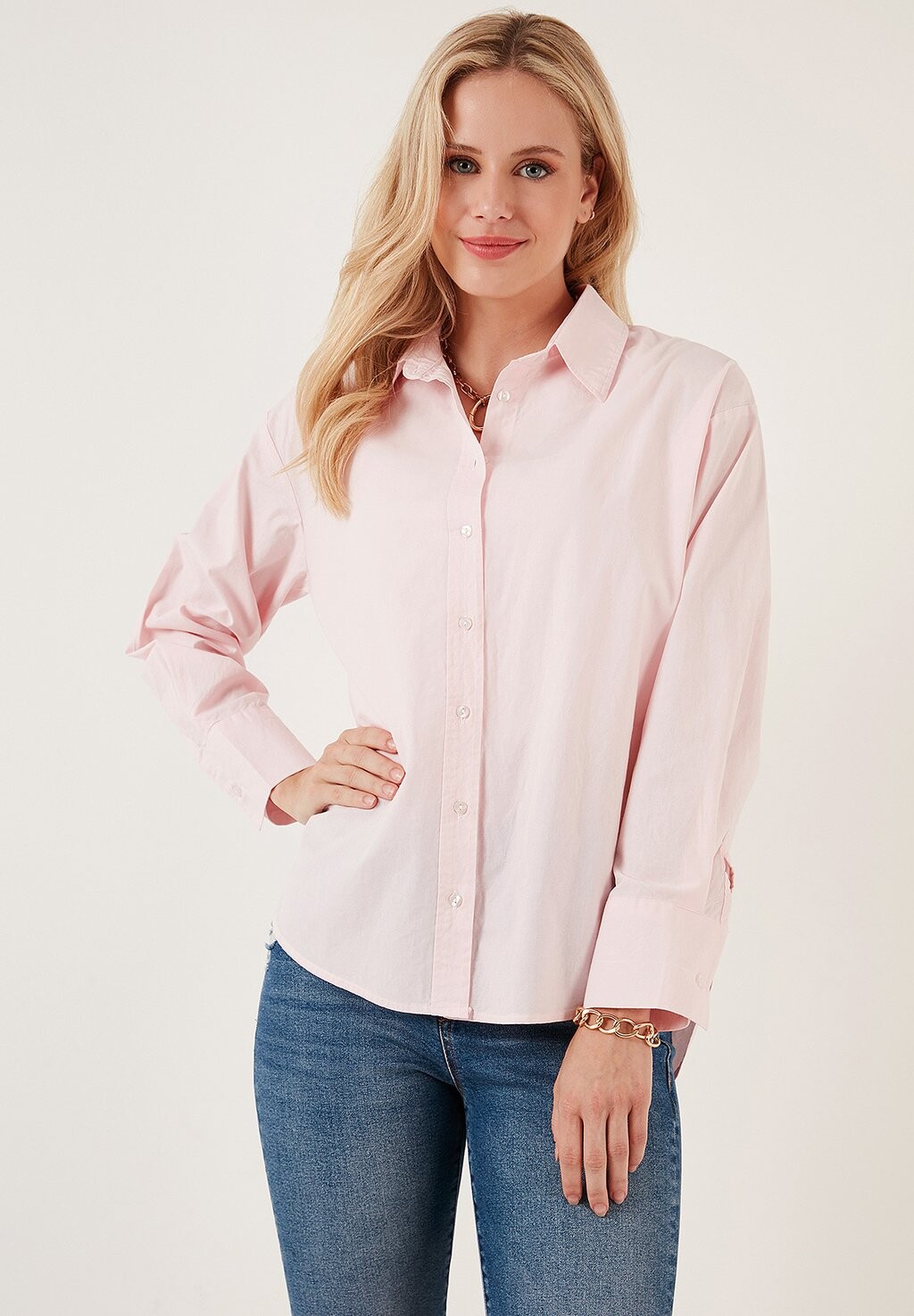 

Блузка-рубашка LOOSE FIT LELA, цвет soft pink