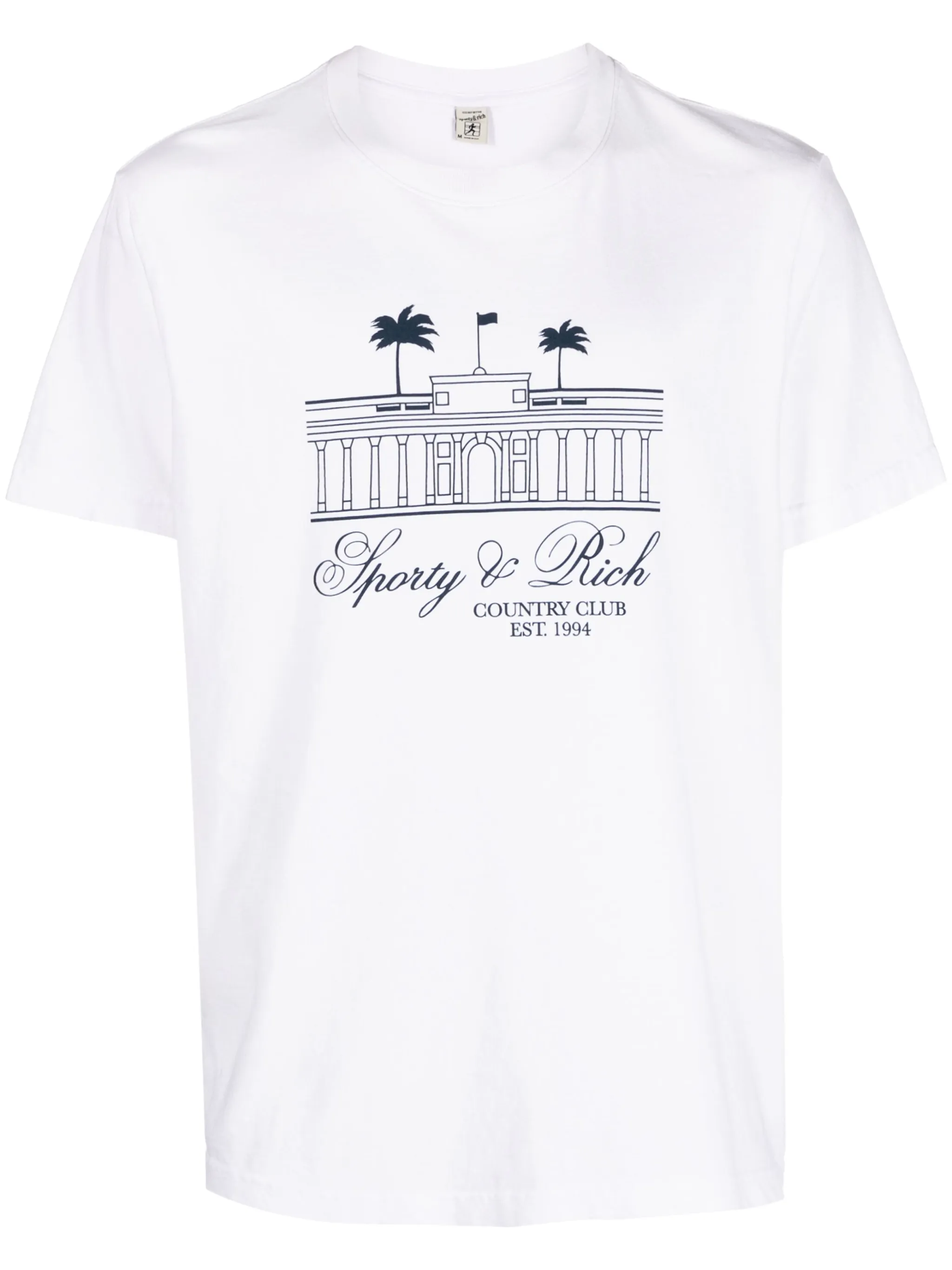 

Футболка с логотипом Sporty & Rich, белый