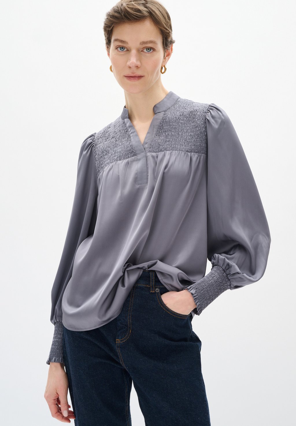 

Блуза IDINA InWear, серый