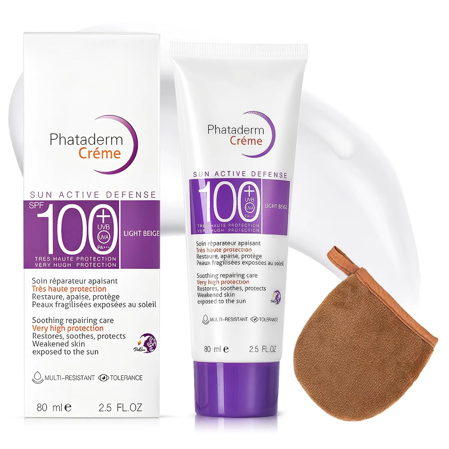 Солнцезащитный крем SPF 100 для лица и тела Allony, Purple