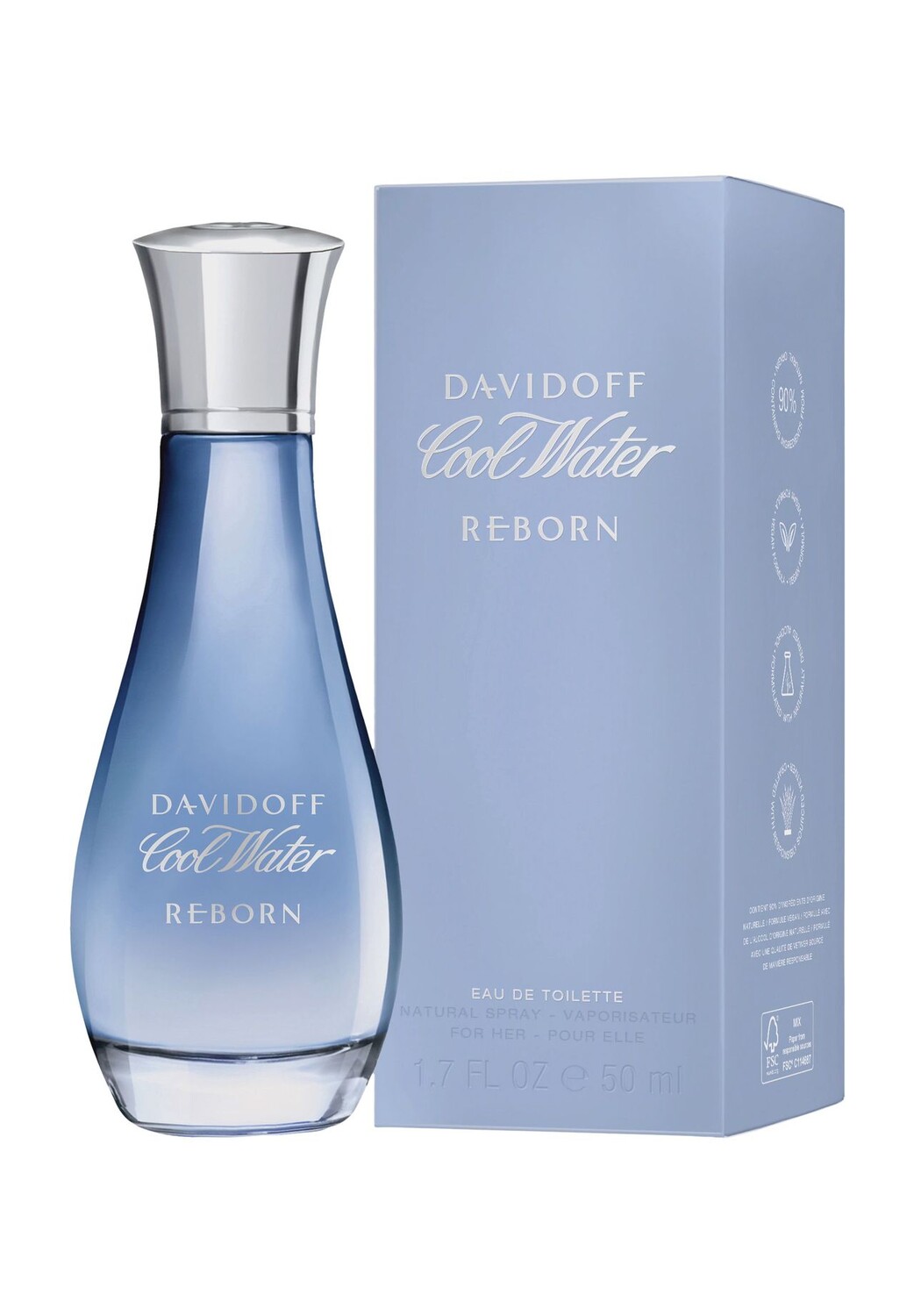 Cool Water Woman Reborn, Туалетная вода 50ml DAVIDOFF — фото 4