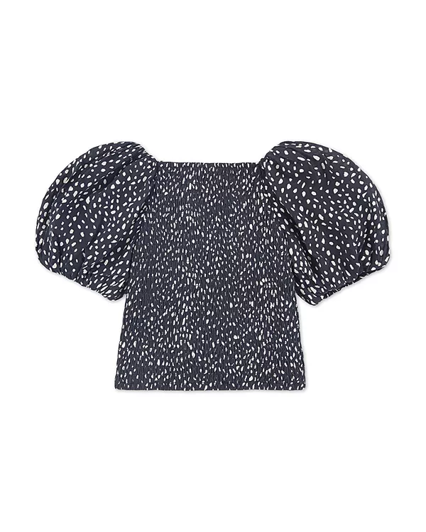 Детская блузка Emerson с пышными рукавами - для малышей и взрослых. Abercrombie Kids, черный — фото 2
