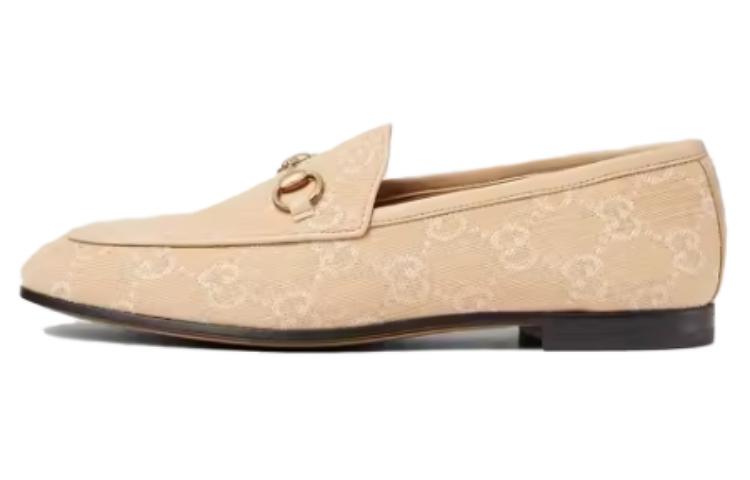 Gucci Лоферы Jordaan 24 из весенне-летней коллекции, ширина подошвы 1 см, женские, желтый