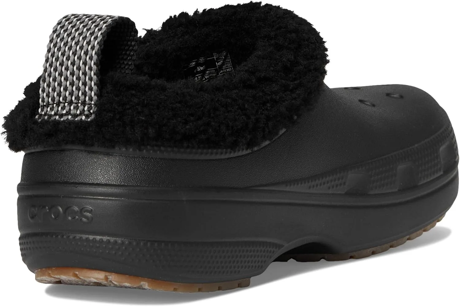 Crocs Classic Lined Shorty - зимние ботинки с мехом, черный — фото 3