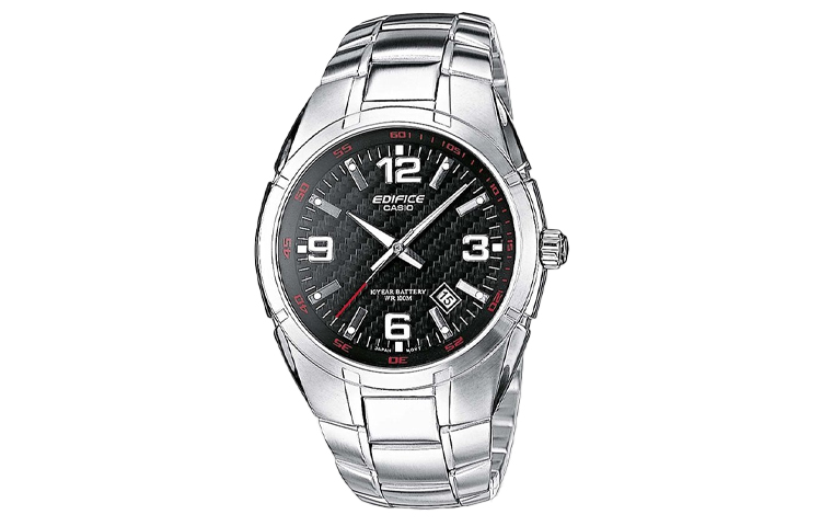 

CASIO Часы EDIFICE Collection Quartz Movement Stainless Steel Strap Watch Men's Watch Black Dial
