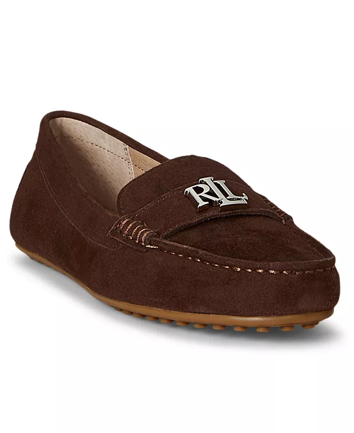 Женские лоферы-водительки Barnsbury Slip-On Lauren Ralph Lauren, коричневый