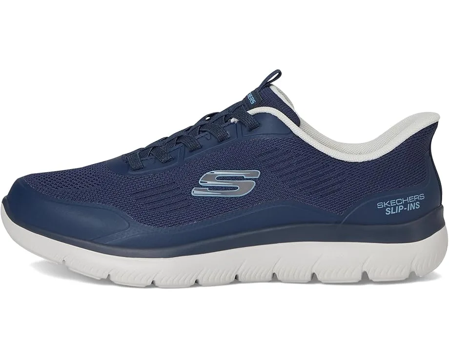 Кроссовки SKECHERS Summits Leyter Hands Free Slip-in, Navy/Blue — фото 4