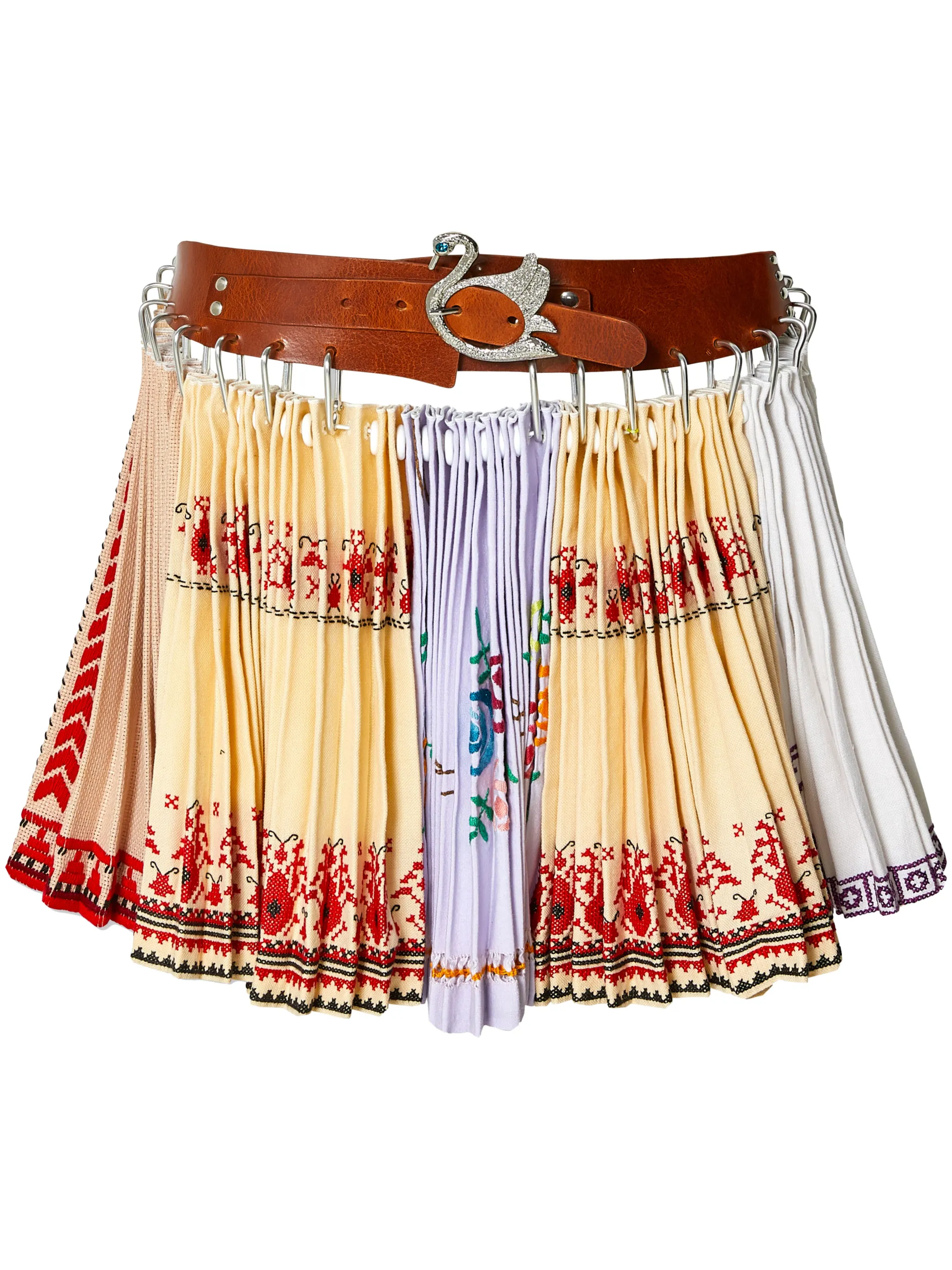 

Плиссированная мини-юбка Kare Chopova Lowena, желтый