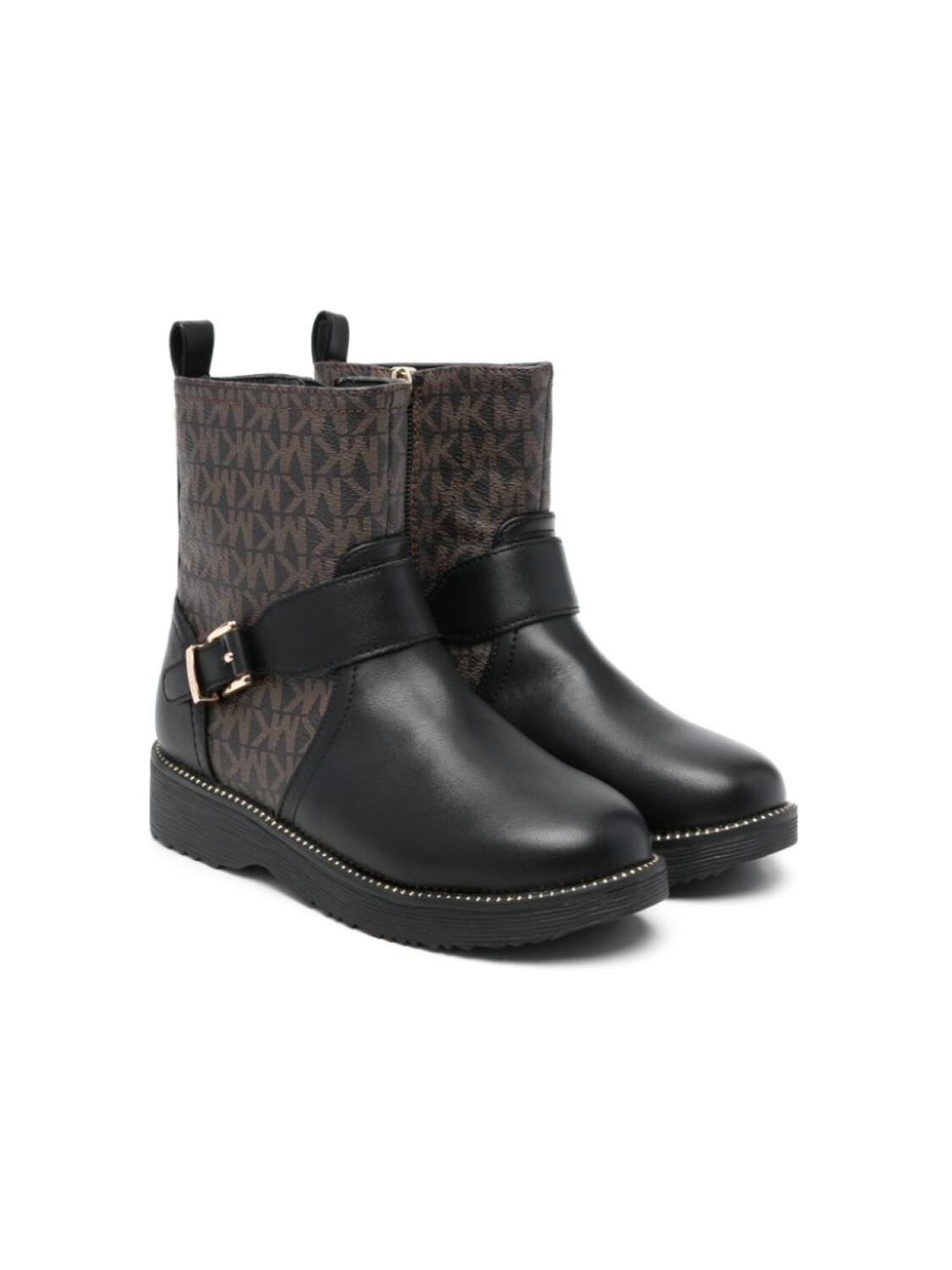 

Ботильоны Michael Kors Kids с монограммным принтом, черный