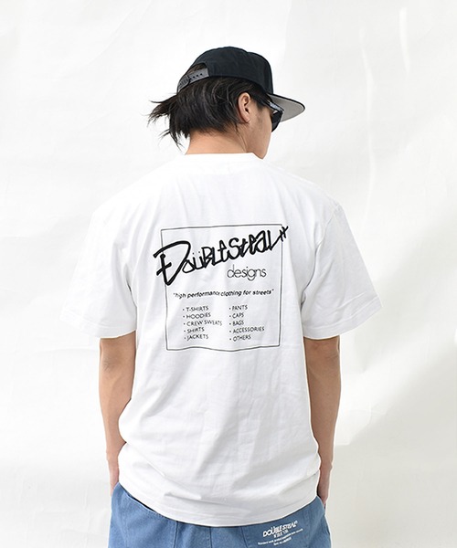 

Футболка с квадратным логотипом DOUBLE STEAL, белая