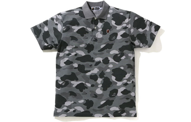 Мужская рубашка поло Ape Head Series A Bathing Ape, зеленый — фото 2