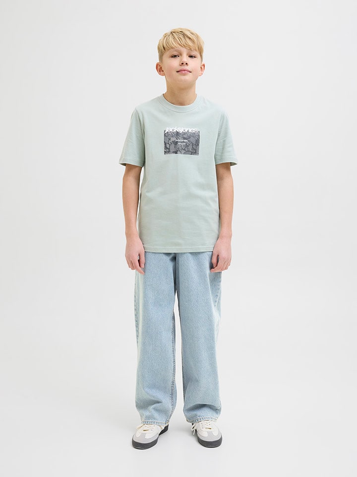 Джинсы "Alex" - стандартный крой - светло-голубого цвета JACK & JONES Junior — фото 4