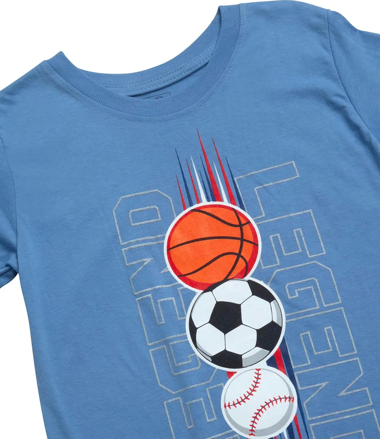 Спортивный костюм для мальчиков Pro Athlete, 2 предмета, Light Blue/Navy Sports — фото 3