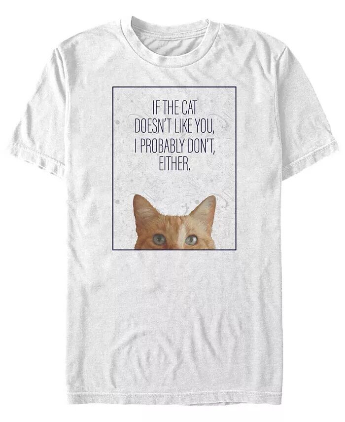 

Футболка с коротким рукавом Marvel Men's Captain Marvel the Cat Doesn't Like You Fifth Sun, белый