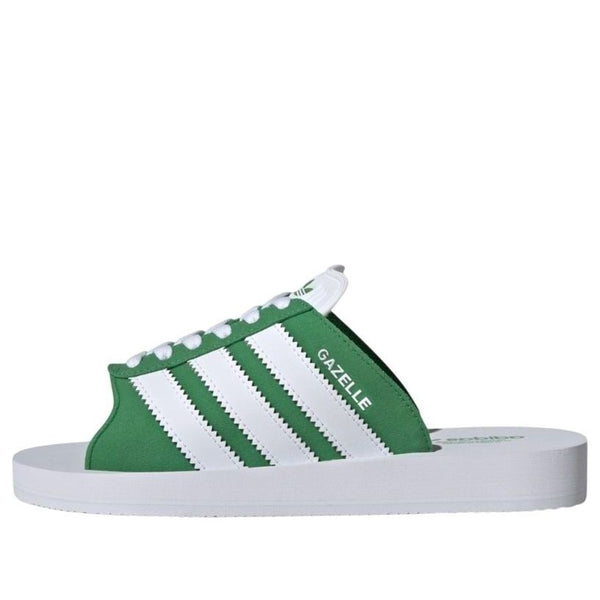 

Тапочки gazelle beach slides Adidas, зеленый