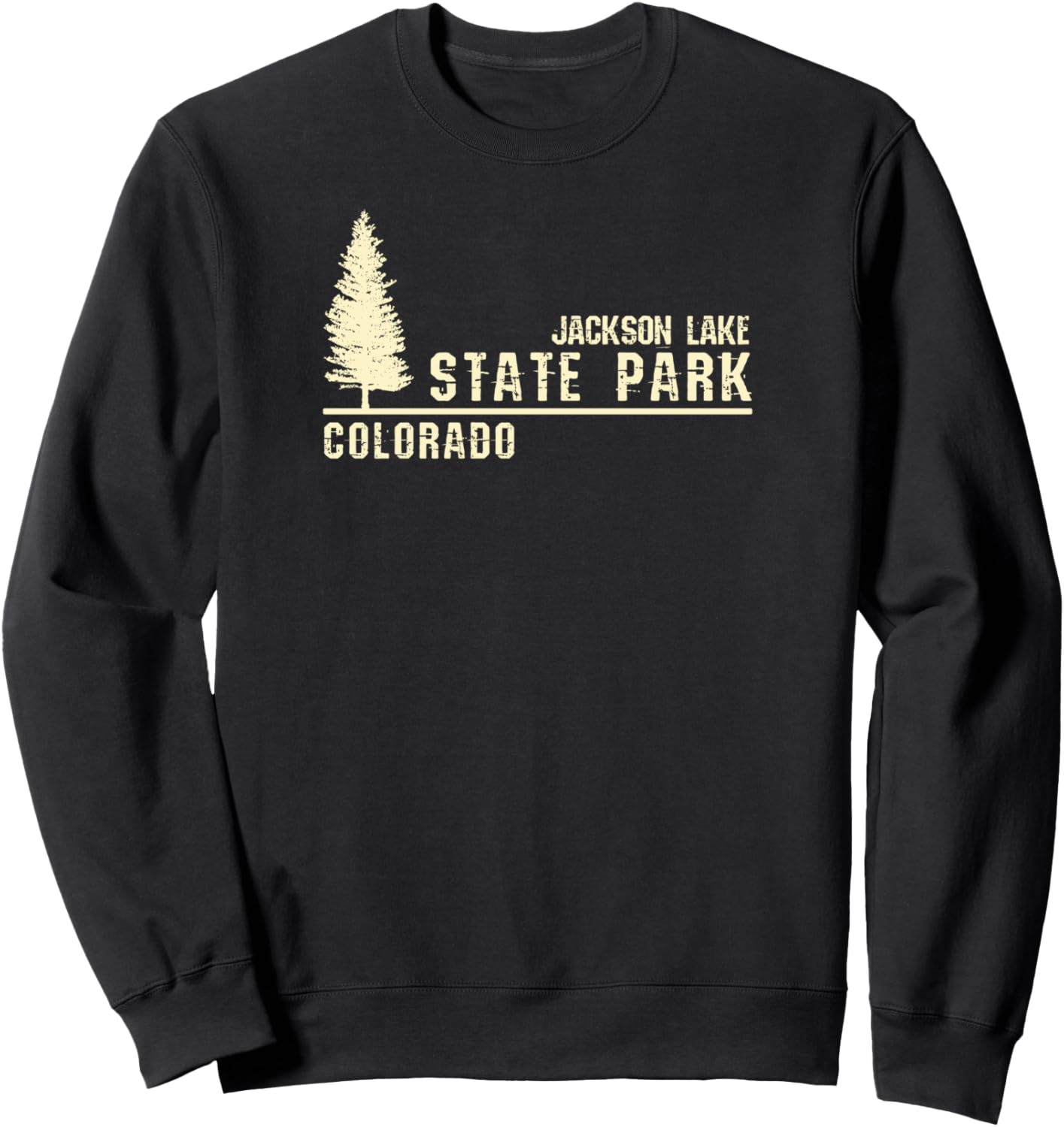 

Сувенир CO - Толстовка с символикой государственного парка Джексон-Лейк Colorado State Park Shirts & Gifts, черный