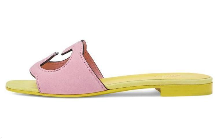GUCCI Тапочки-слайды женские розовые