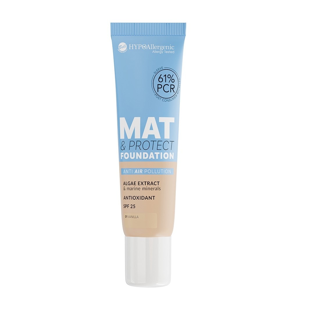 

Тональный крем для лица mat & protect Bell Hypo Allergenic, 1 - vanilla, вес 30 гр.