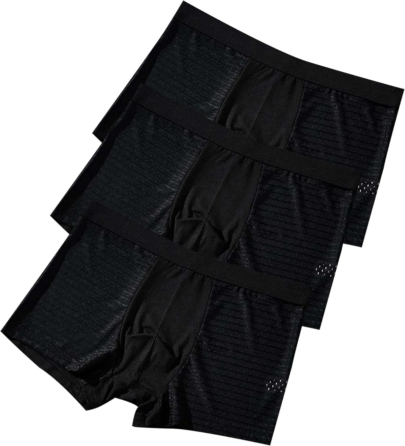 Боксеры из сетки, Athletic, черный, 3 шт