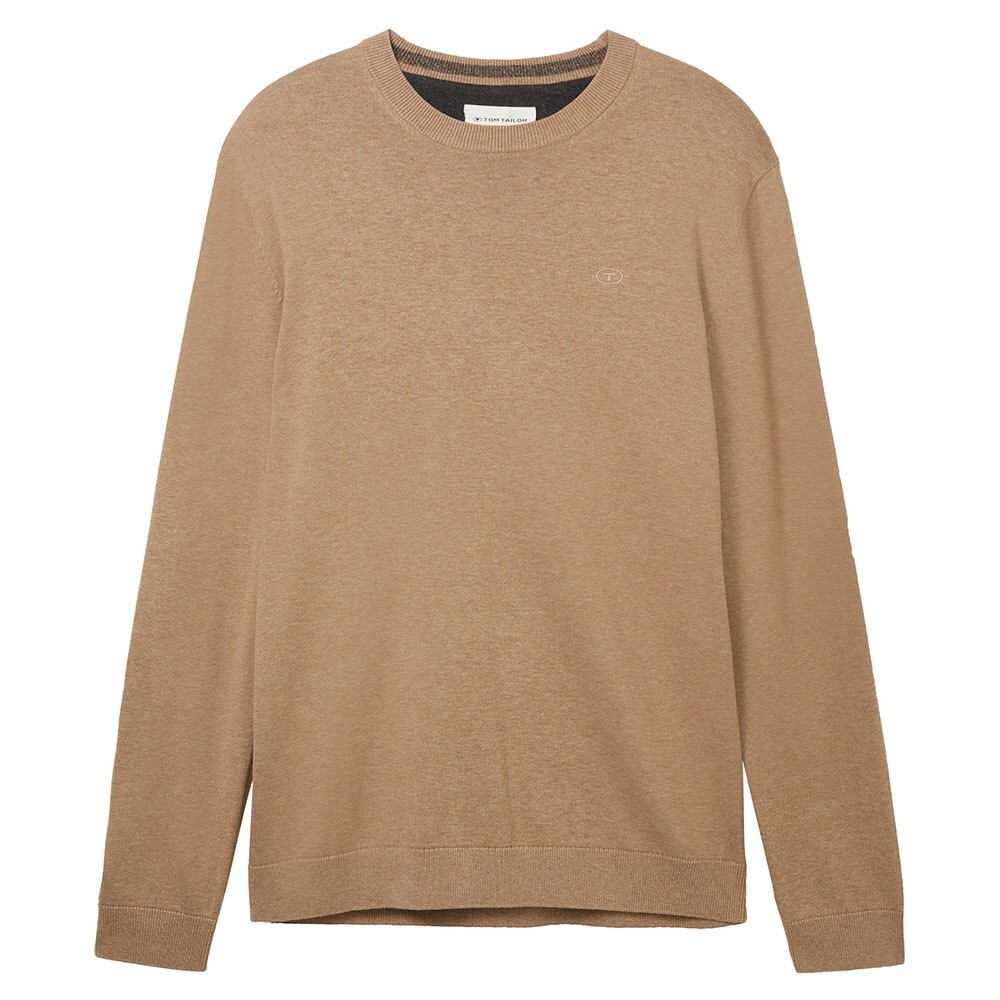 

Свитер Tom Tailor 1038426 Basic Knit Crew Neck, бежевый