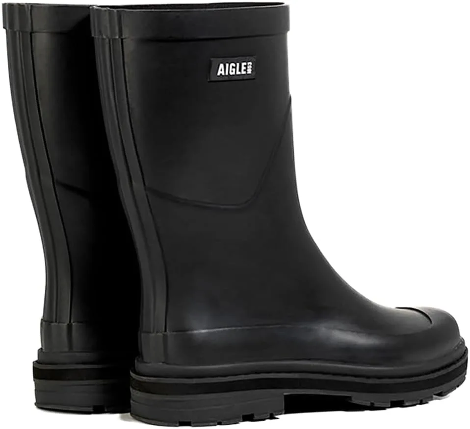 Мужские резиновые сапоги Aigle Mid Rain M, черный — фото 4