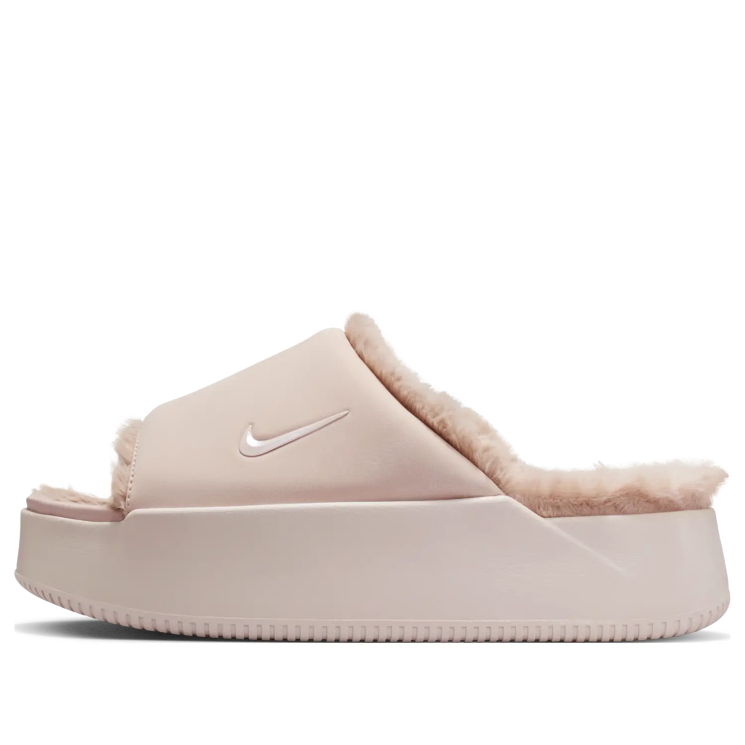 Шлепанцы (WMNS) Nike Calm Elevation Fur Slides 'Slit Red Malt'