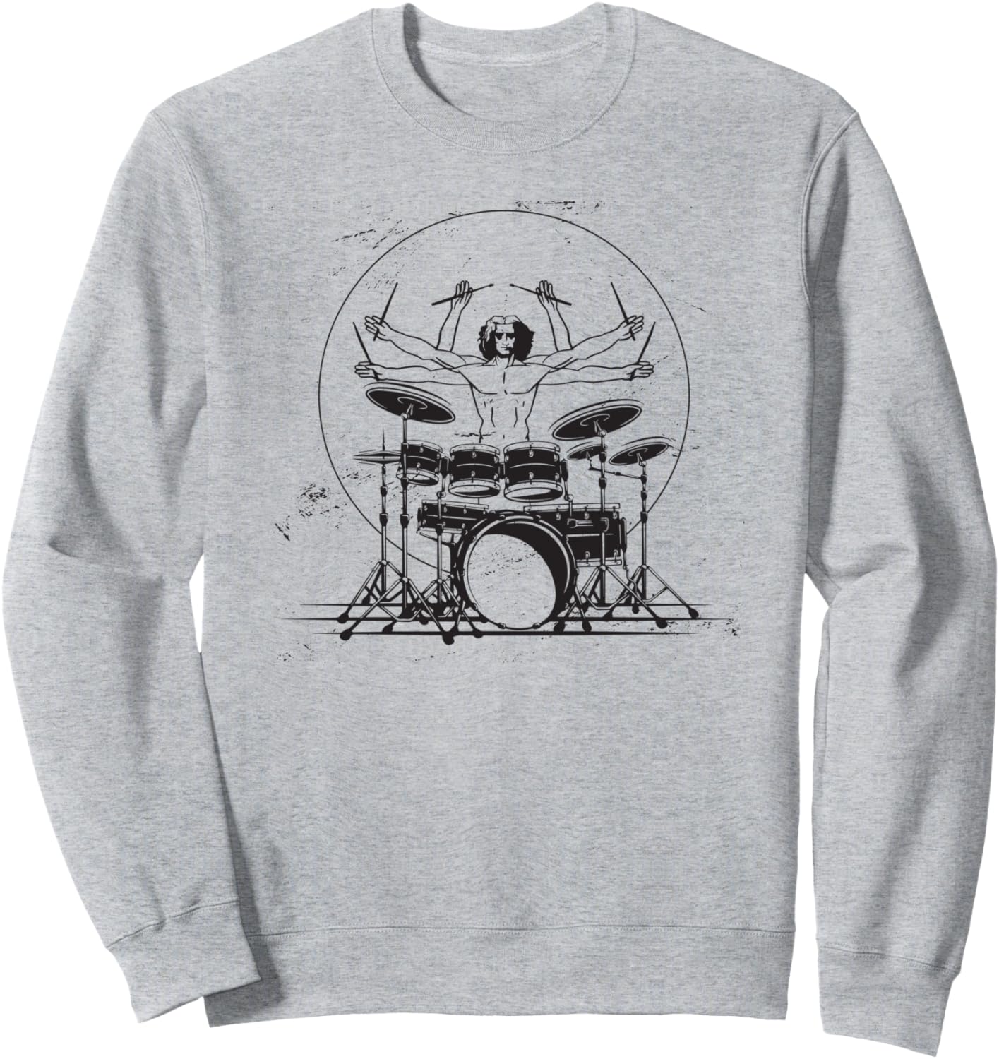 

Толстовка с изображением барабанщика, музыканта, барабанной установки, барабанных палочек, серая Drummer Drumset Drum Set Musician Band Player, Серый, Толстовка с изображением барабанщика, музыканта, барабанной установки, барабанных палочек, серая Drummer