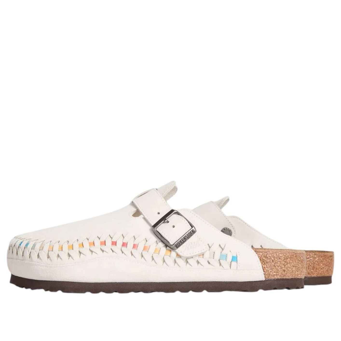 

Birkenstock x Kith Boston Braided Suede 'Antique White Tie Dye'