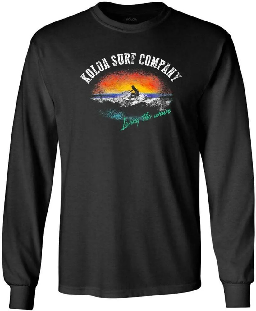 

Koloa Surf мужская футболка с длинным рукавом Surfer at Sunset Logo Koloa Surf Company
