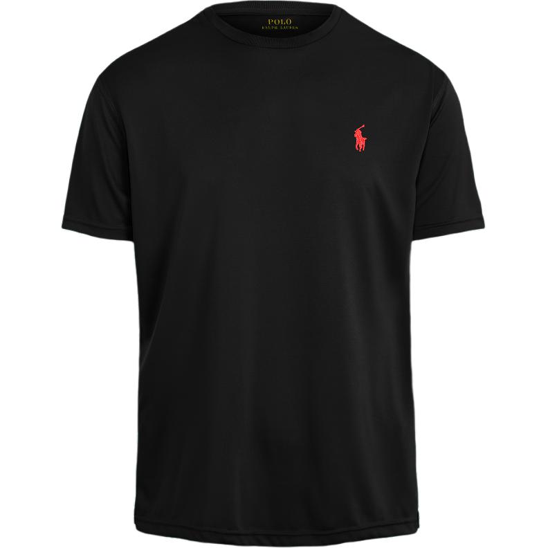 Футболка с коротким рукавом из переработанного материала классического кросса Polo Ralph Lauren, черный — фото 2