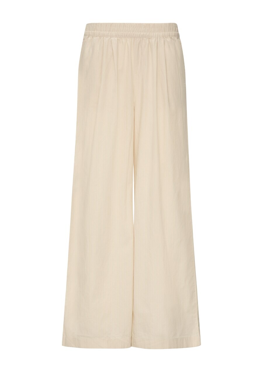 

Брюки со складками спереди QS Wide leg Pleat-Front Pants, кремовый