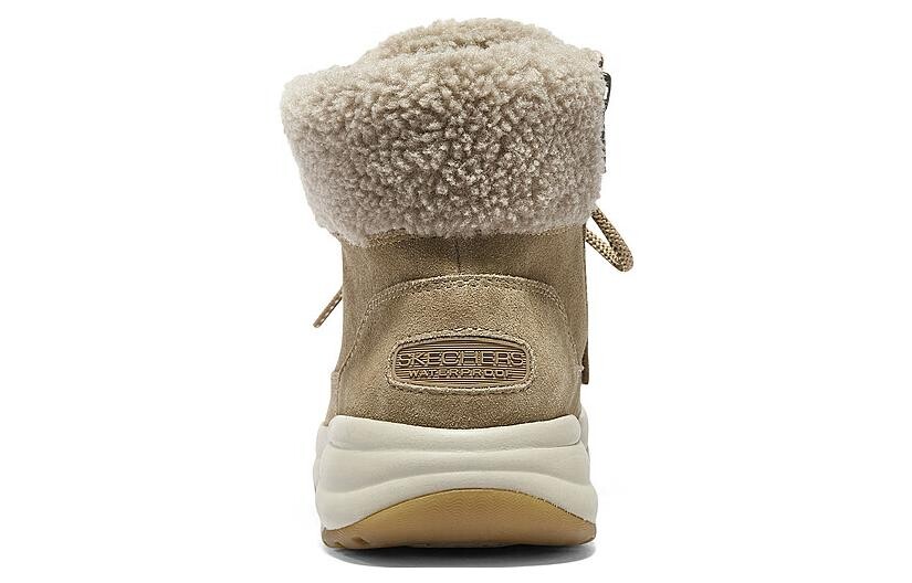 Зимние ботинки женские Skechers на шнуровке, коричневый — фото 2