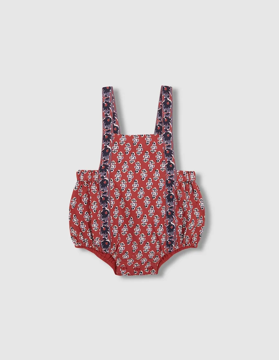 

Детский комбинезон с цветочным принтом Gocco, красный