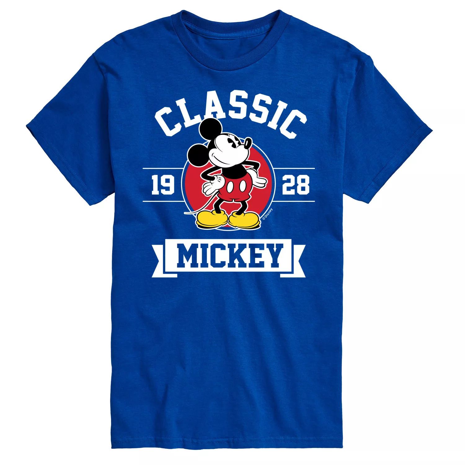 

Классическая футболка Big & Tall Disney Mickey 28 License, синий