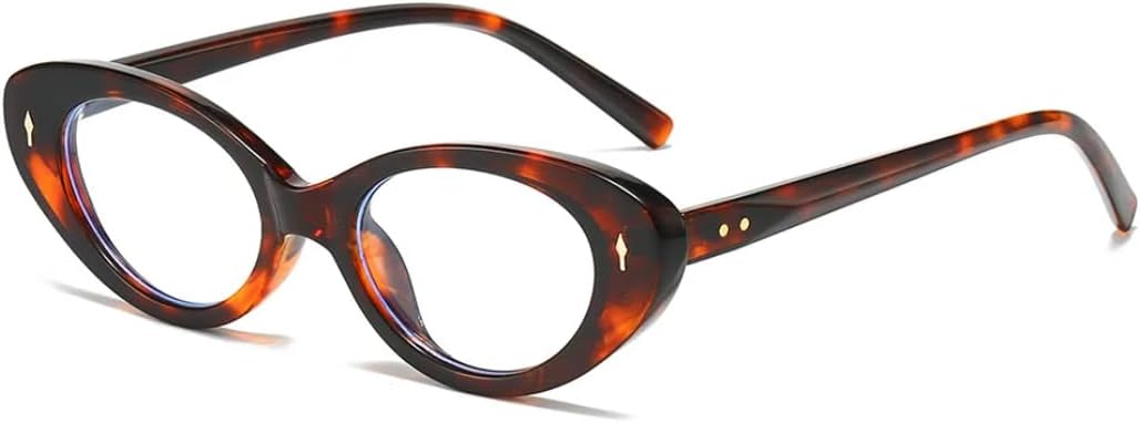 

Ретро-солнцезащитные очки «кошачий глаз» для женщин, модные оттенки конфетных цветов, защита от УФ-излучения UV400; мужские солнцезащитные очки в стиле панк с заклепками SZVVBKK, Leopard Clear