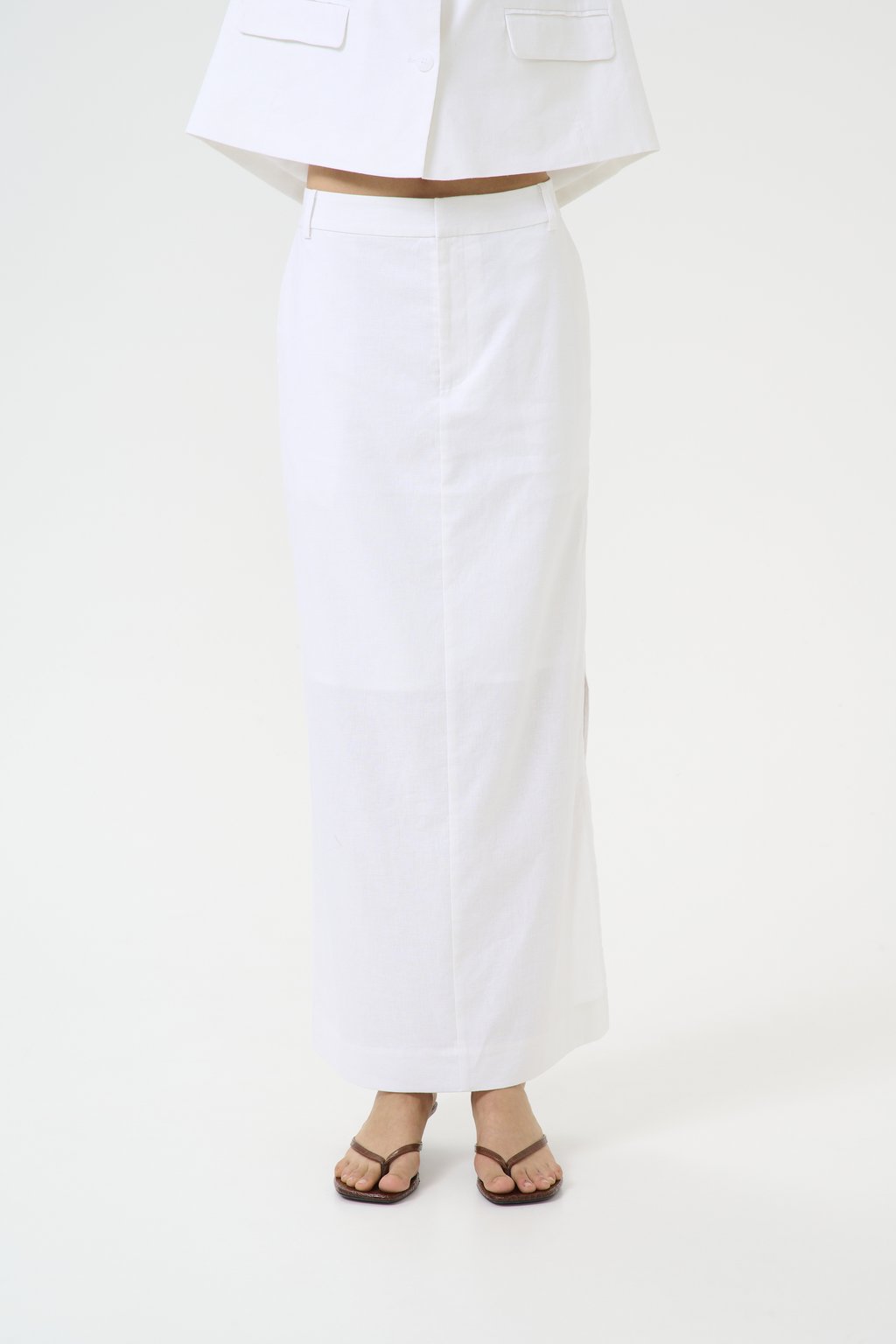 

Юбка макси IZZA SKIRT Gestuz, Bright White