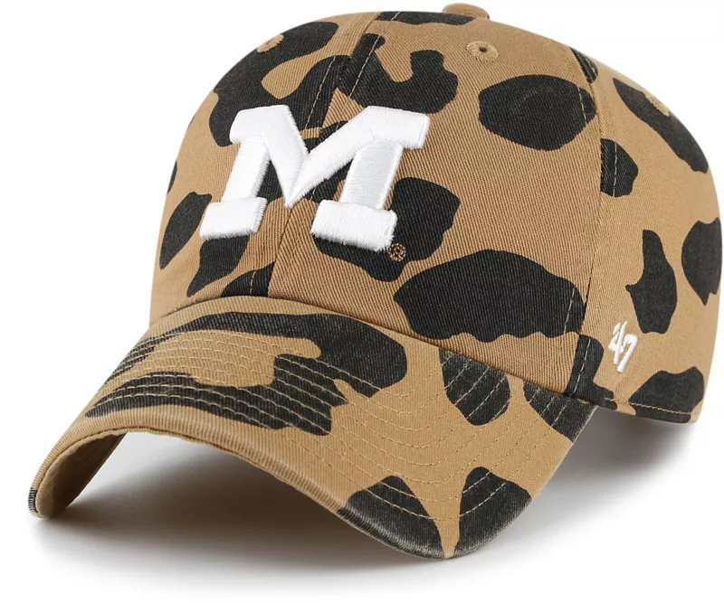 

Женская регулируемая шляпа Michigan Wolverines Camel Rosette '47