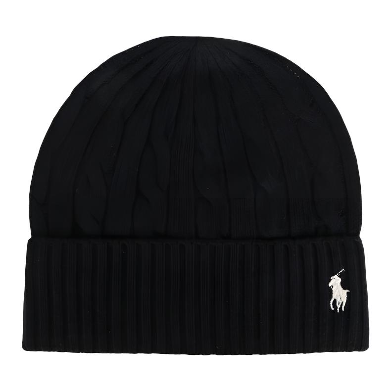 

Вязаная шапка-бини Polo Ralph Lauren, черный