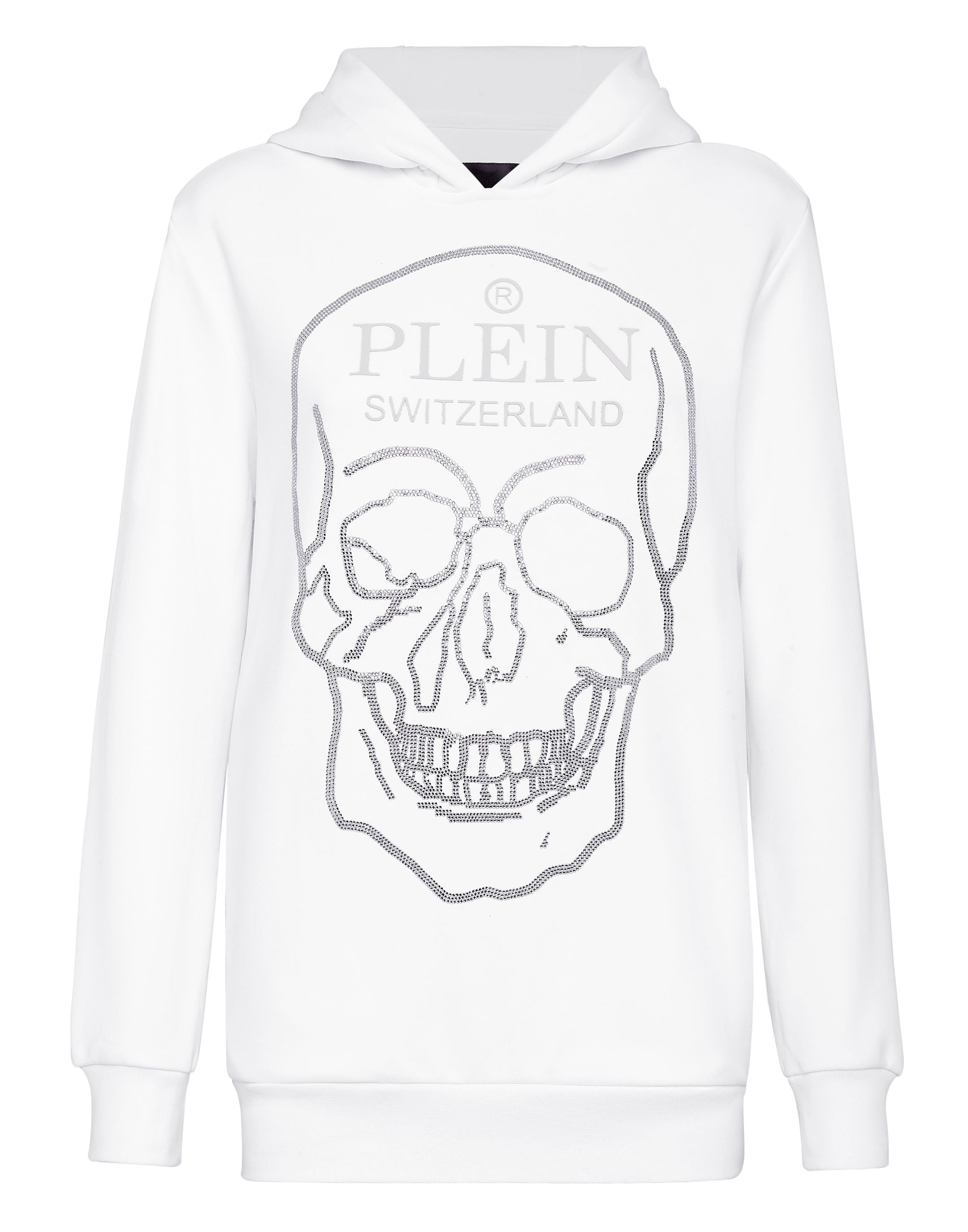 

Толстовка с капюшоном Crystal Skull PHILIPP PLEIN, белый